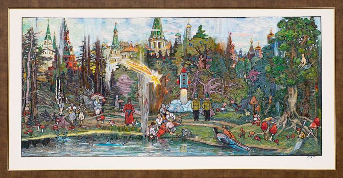 To Make The Paintings “Alive” I Cover Them With Glass Beads (17 Pics) To Make The Paintings “Alive” I Cover Them With Glass Beads (17 Pics)