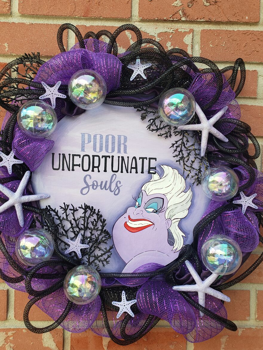 Super Excited About The New Little Mermaid Movie So I Made A Couple Wreaths
