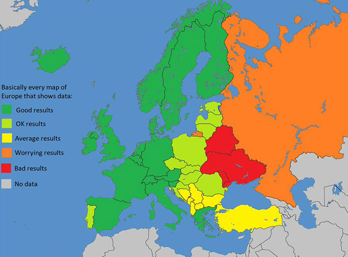 Basically Every Data Map Of Europe