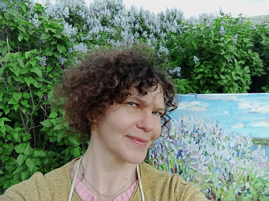 The Story Of A Painting Created In The Open Air In A Frontline City By Maryna Kondurova (9 Pics) The Story Of A Painting Created In The Open Air In A Frontline City By Maryna Kondurova (9 Pics)