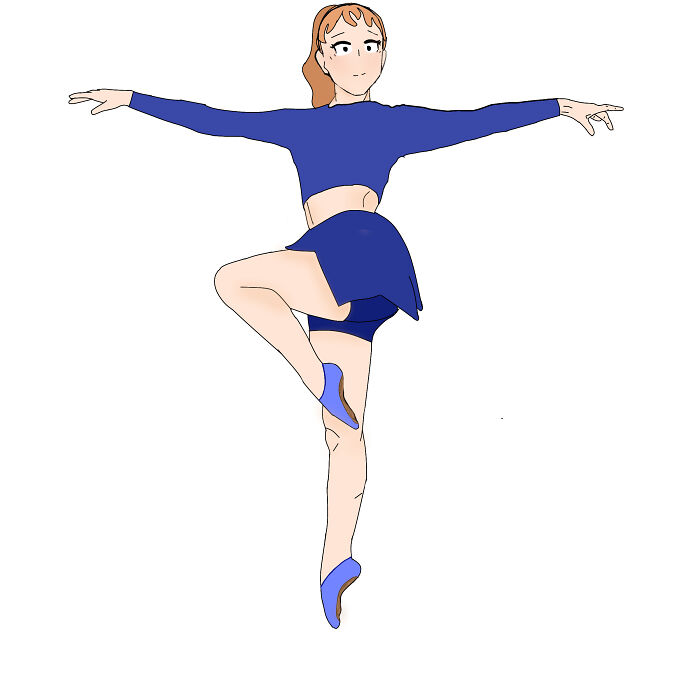 Drew A Ballerina (I Am New To Digital Art)