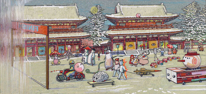 To Make The Paintings “Alive” I Cover Them With Glass Beads (17 Pics) To Make The Paintings “Alive” I Cover Them With Glass Beads (17 Pics)