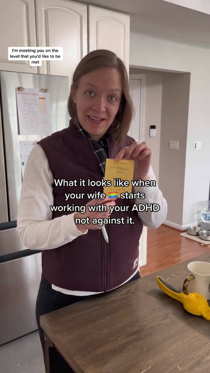 “Ways I Work With My Wife’s ADHD, Not Against It”: Couple’s Unique System For Sharing Household Chores Goes Viral On Instagram