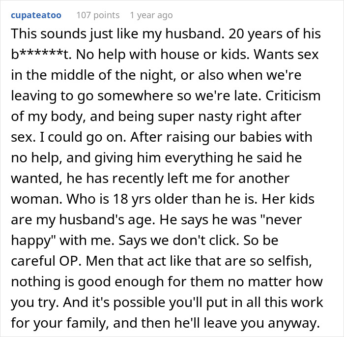 Woman Lists All The Reasons She Doesn't Want To Have Sex With Her Husband After She Catches Him Complaining, And Every Man Needs To Read This