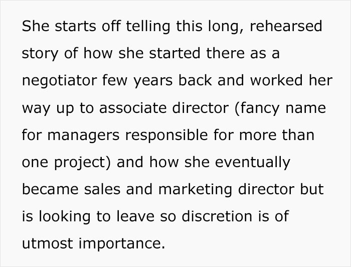 Person Rejects Job Candidate After Catching Her Lying About Her Experience, Meets Her At A Different Company As Her Boss Years Later Person Rejects Job Candidate After Catching Her Lying About Her Experience, Meets Her At A Different Company As Her Boss Years Later