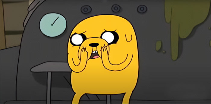 Jake the Dog worried