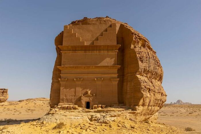 The Nabataean's Qasr Al-Farid, Commonly Referred To As The 'Lonely Castle', Is Situated In Madâin Sâlih, Also Known As Al-Hijr Or Hegra, A Significant Archaeological Site Located In The Northern Region Of Saudi Arabia