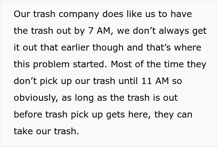 Woman Gets Petty Revenge On Trashy Neighbors By Making Sure No One Picks Up Their Smelly And Very Full Trash Cans Woman Gets Petty Revenge On Trashy Neighbors By Making Sure No One Picks Up Their Smelly And Very Full Trash Cans