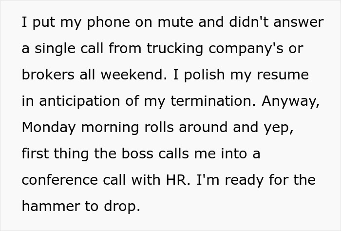 "I'm Ready For The Hammer To Drop": Boss Calls Employee To HR To Complain He's Not Working Outside Office Hours, Makes A Fool Of Himself "I'm Ready For The Hammer To Drop": Boss Calls Employee To HR To Complain He's Not Working Outside Office Hours, Makes A Fool Of Himself