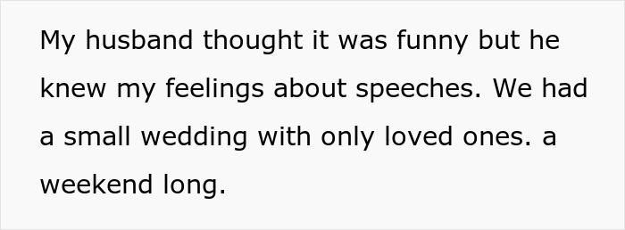 Bride Furious With MIL For Going Against The ‘No Speech’ Rule At Wedding And Ignores Her, Drama Ensues Bride Furious With MIL For Going Against The ‘No Speech’ Rule At Wedding And Ignores Her, Drama Ensues