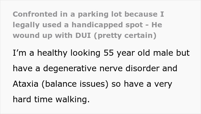Man Shouting At A Person For Legally Using A Handicapped Parking Spot Gets Instant Karma From A Nearby Cop Man Shouting At A Person For Legally Using A Handicapped Parking Spot Gets Instant Karma From A Nearby Cop