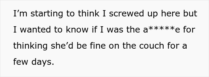 Mom Can't Believe Her Husband Suggested Her Daughter Sleep On The Couch, While His Daughter Gets A Whole Room To Herself Mom Can't Believe Her Husband Suggested Her Daughter Sleep On The Couch, While His Daughter Gets A Whole Room To Herself