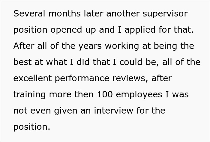 "They Refused To Believe I Had Left": Person Quits Their Job After The Guy They Trained Gets Promoted Instead Of Them "They Refused To Believe I Had Left": Person Quits Their Job After The Guy They Trained Gets Promoted Instead Of Them