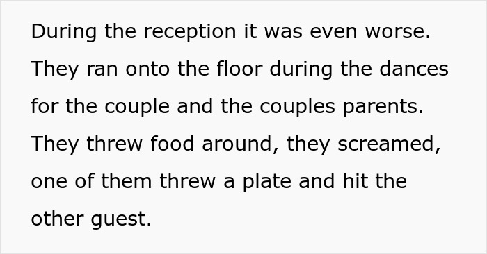"It's Not My Problem Your Wedding Isn't Kid Friendly": Bride And Groom Take Parents To Court After Their Kids Ruin Their Wedding "It's Not My Problem Your Wedding Isn't Kid Friendly": Bride And Groom Take Parents To Court After Their Kids Ruin Their Wedding