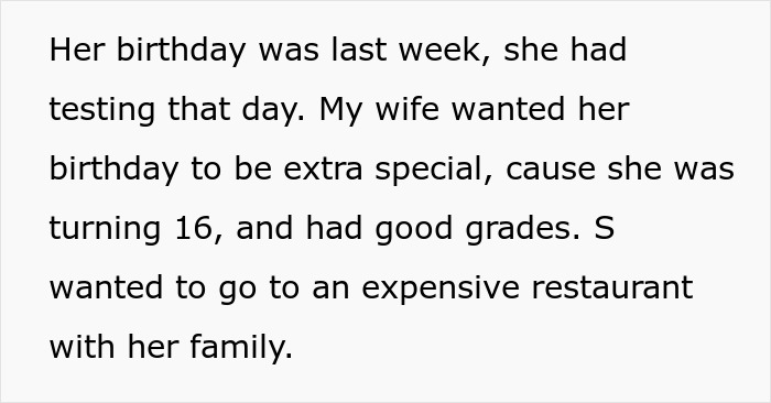 Teen Gets Mad Over Stepdad's Decision Not To Pay For Her Expensive Birthday Party Since He's Not Even Invited Teen Gets Mad Over Stepdad's Decision Not To Pay For Her Expensive Birthday Party Since He's Not Even Invited