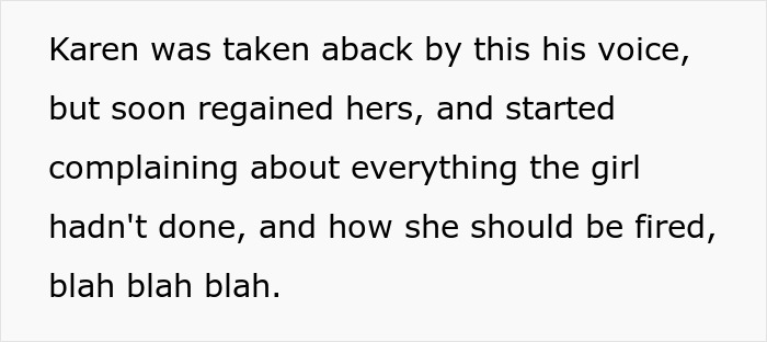 Karen Is Put In Her Place After Mistaking A Random Teenager For An Employee By A Legend Of A Man In A Suit Pretending To Fire The Teen Karen Is Put In Her Place After Mistaking A Random Teenager For An Employee By A Legend Of A Man In A Suit Pretending To Fire The Teen