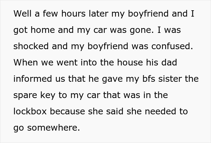 “I Got Home And My Car Was Gone”: Woman Deals With Robbery Charges After Brother's GF Ends Up Calling Police “I Got Home And My Car Was Gone”: Woman Deals With Robbery Charges After Brother's GF Ends Up Calling Police