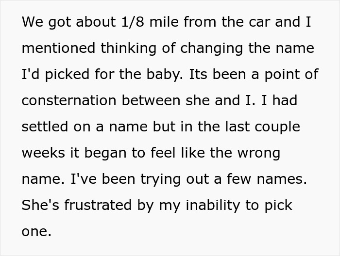 Woman Is Offended Daughter Won’t Get In The Car With Her After She Left Her On A Hiking Path While She Is 8.5 Months Pregnant