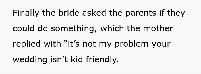 "It's Not My Problem Your Wedding Isn't Kid Friendly": Bride And Groom Take Parents To Court After Their Kids Ruin Their Wedding "It's Not My Problem Your Wedding Isn't Kid Friendly": Bride And Groom Take Parents To Court After Their Kids Ruin Their Wedding