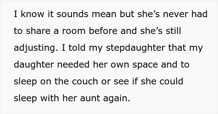 Mom Can't Believe Her Husband Suggested Her Daughter Sleep On The Couch, While His Daughter Gets A Whole Room To Herself Mom Can't Believe Her Husband Suggested Her Daughter Sleep On The Couch, While His Daughter Gets A Whole Room To Herself