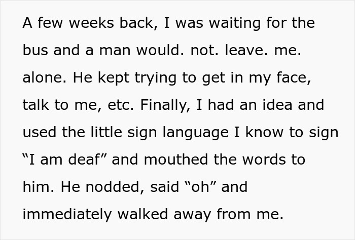 Woman Figures Out A Near Foolproof Way Of Keeping Men Away, Wonders If It’s Unethical