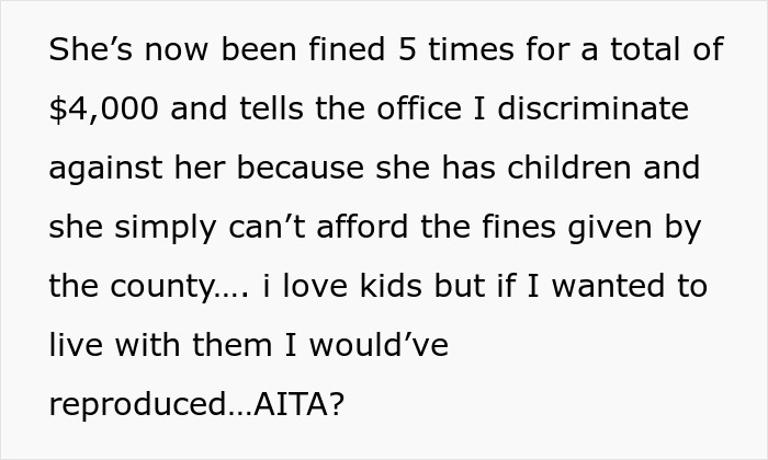 "If I Wanted To Live With Them I Would've Reproduced": Woman Can't Stand Neighbor's Kids, Reports The Mom And She Gets Fined $4,000 "If I Wanted To Live With Them I Would've Reproduced": Woman Can't Stand Neighbor's Kids, Reports The Mom And She Gets Fined $4,000