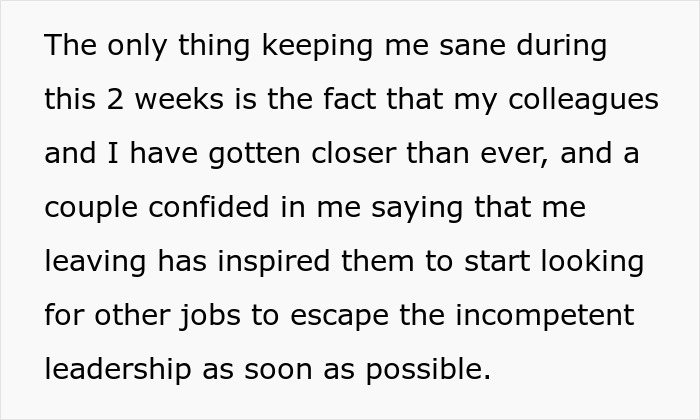 “Everything Is Urgent And Panicked”: Man Puts In 2-Week Notice, Toxic Management Puts Months Of Work On His Desk Instead “Everything Is Urgent And Panicked”: Man Puts In 2-Week Notice, Toxic Management Puts Months Of Work On His Desk Instead