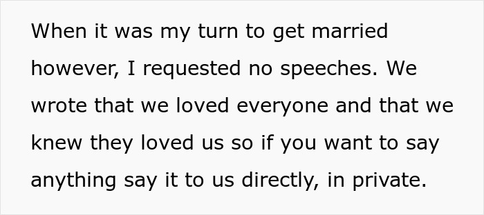 Bride Furious With MIL For Going Against The ‘No Speech’ Rule At Wedding And Ignores Her, Drama Ensues Bride Furious With MIL For Going Against The ‘No Speech’ Rule At Wedding And Ignores Her, Drama Ensues