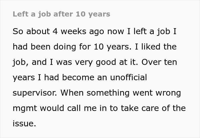 "They Refused To Believe I Had Left": Person Quits Their Job After The Guy They Trained Gets Promoted Instead Of Them