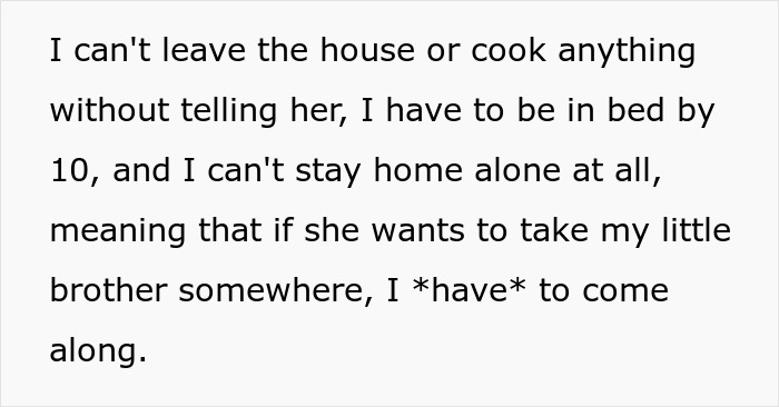 “I Have To Be In Bed By 10”: Strict Babysitter’s Rules Push 16-Year-Old Teen To Rebel, He Wonders If He Took It Too Far “I Have To Be In Bed By 10”: Strict Babysitter’s Rules Push 16-Year-Old Teen To Rebel, He Wonders If He Took It Too Far