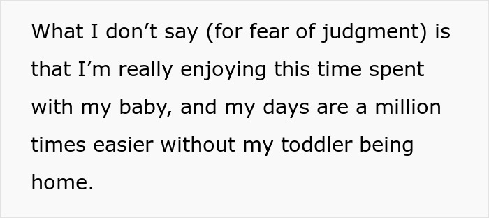 "I Don't Feel Guilty About It": Mom Is Expected To Pull Toddler Out Of Daycare While On Maternity Leave, But She's Having None Of It "I Don't Feel Guilty About It": Mom Is Expected To Pull Toddler Out Of Daycare While On Maternity Leave, But She's Having None Of It