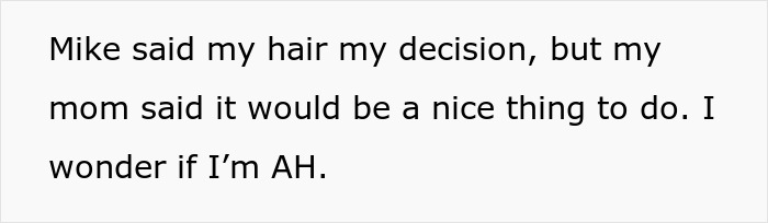 Woman Refuses To Cut Her Hair Short Just Because Her Niece Is Jealous Of It Woman Refuses To Cut Her Hair Short Just Because Her Niece Is Jealous Of It