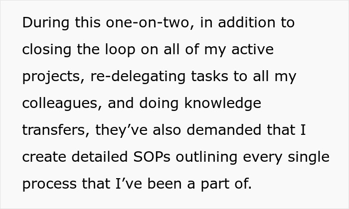 “Everything Is Urgent And Panicked”: Man Puts In 2-Week Notice, Toxic Management Puts Months Of Work On His Desk Instead “Everything Is Urgent And Panicked”: Man Puts In 2-Week Notice, Toxic Management Puts Months Of Work On His Desk Instead