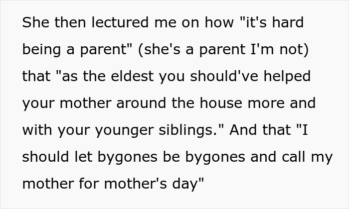 Friend Thinks Woman’s Abusive Mother Can Be Excused Because “It’s Hard Being A Parent,” So She Compares Her To Her Ex To Open Her Eyes