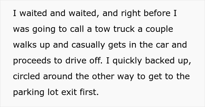 Person Decided To Block A Car For Exactly 17 Minutes And 20 Seconds To Get Revenge, They Drive Off And Regret It Dearly Person Decided To Block A Car For Exactly 17 Minutes And 20 Seconds To Get Revenge, They Drive Off And Regret It Dearly