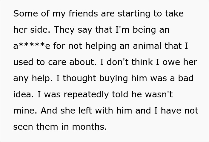 “I Said No Thank You”: Woman Demands Ex Pay For Her Dog's Vet Bills, Contacts His Close Ones To Make Him Change His Mind After Getting A Refusal
