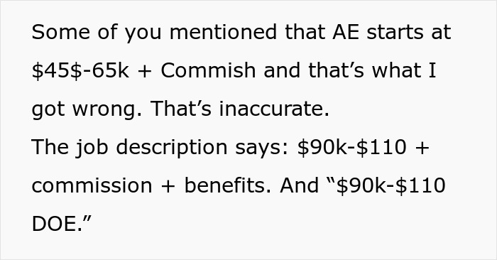 Man Submits A Job Application And Requests $100K As Per The Job Description, That Shocks The Interview Manager