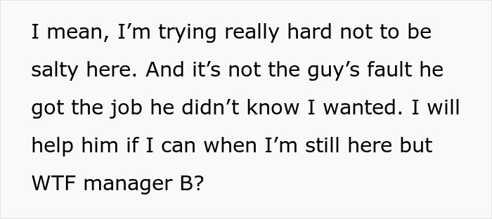 "The Guy Who Got The Job I Wanted Reached Out To Me For Help With His Job" "The Guy Who Got The Job I Wanted Reached Out To Me For Help With His Job"