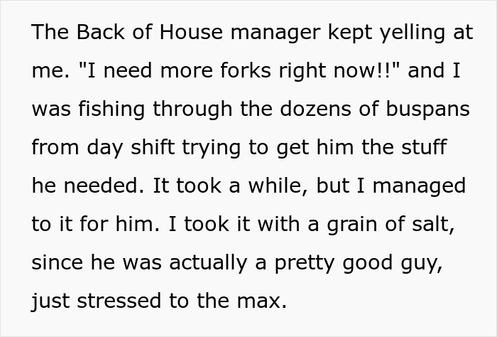 Manager Ignores His Part Of The Deal With Busboy, Regrets It When He Just Up And Leaves, Leaving The Place In Complete Pandemonium
