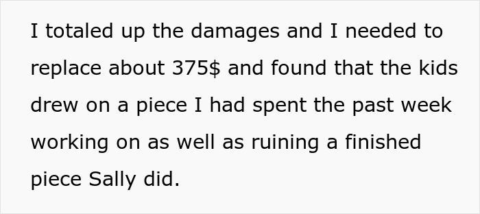 Brother-In-Law’s Kids Ruin $375 Worth Of Art Supplies, He Refuses To Take The Blame, So He Gets Sued Brother-In-Law’s Kids Ruin $375 Worth Of Art Supplies, He Refuses To Take The Blame, So He Gets Sued