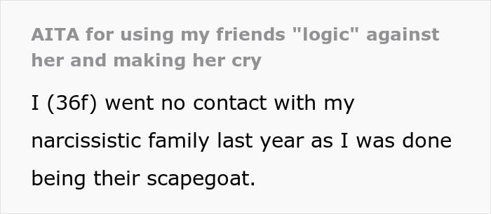 Friend Thinks Woman’s Abusive Mother Can Be Excused Because “It’s Hard Being A Parent,” So She Compares Her To Her Ex To Open Her Eyes Friend Thinks Woman’s Abusive Mother Can Be Excused Because “It’s Hard Being A Parent,” So She Compares Her To Her Ex To Open Her Eyes