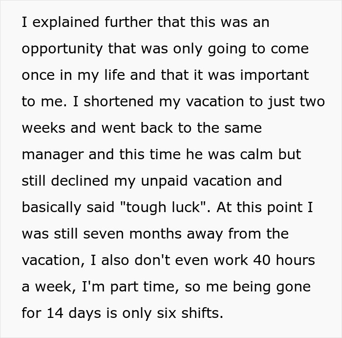 Part-Time Worker Gets Disappointed As Higher-Ups Declined His Leave For An Incredible Opportunity To Go Abroad, Decides To Be A ‘No Show’