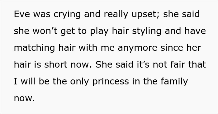 Woman Refuses To Cut Her Hair Short Just Because Her Niece Is Jealous Of It