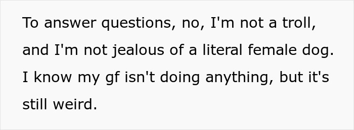 “[Am I The Jerk] For Being Uncomfortable With My GF Being Naked Around Her Dog?”