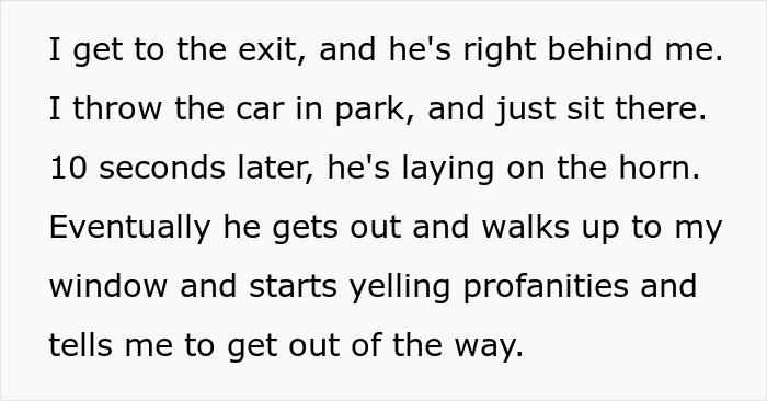 Person Decided To Block A Car For Exactly 17 Minutes And 20 Seconds To Get Revenge, They Drive Off And Regret It Dearly Person Decided To Block A Car For Exactly 17 Minutes And 20 Seconds To Get Revenge, They Drive Off And Regret It Dearly