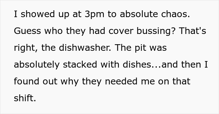 Manager Ignores His Part Of The Deal With Busboy, Regrets It When He Just Up And Leaves, Leaving The Place In Complete Pandemonium