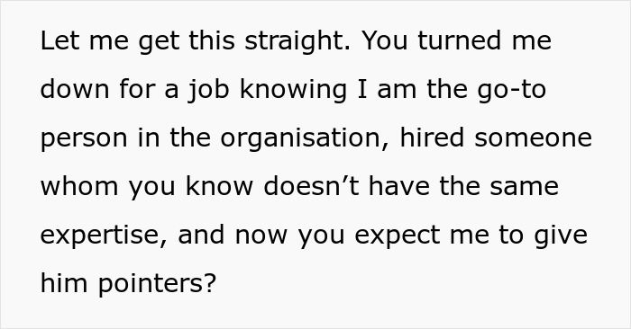 "The Guy Who Got The Job I Wanted Reached Out To Me For Help With His Job" "The Guy Who Got The Job I Wanted Reached Out To Me For Help With His Job"