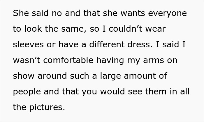 Family Drama Ensues As This Woman Decides Not To Attend Her Sister’s Wedding, Not Willing To Comply With The Strict Dress Code She Dislikes Family Drama Ensues As This Woman Decides Not To Attend Her Sister’s Wedding, Not Willing To Comply With The Strict Dress Code She Dislikes