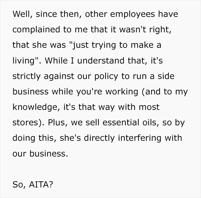 General Manager Asks If He Was A Jerk To Fire MLM Employee For Selling Pyramid Scheme Products At Work General Manager Asks If He Was A Jerk To Fire MLM Employee For Selling Pyramid Scheme Products At Work
