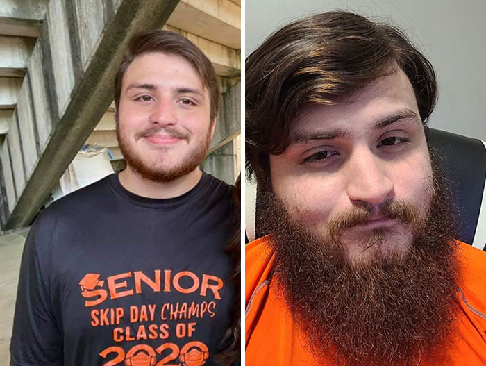 My Beard Before And After